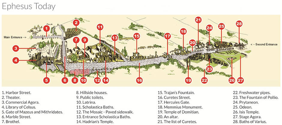 Ephesus Map